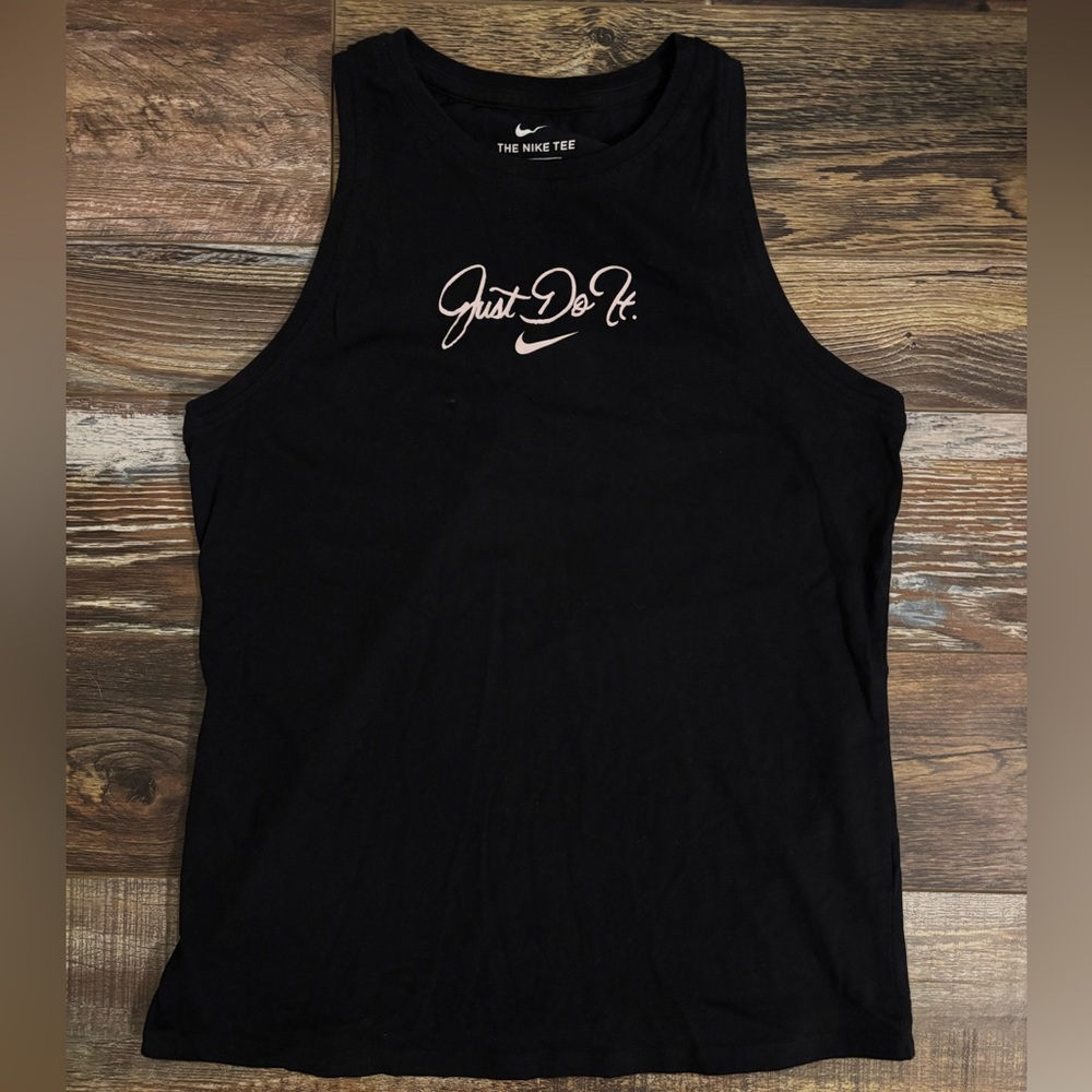 Nike Women’s Tank Top Size Small Just Do It Black and Pink Dri-Fit